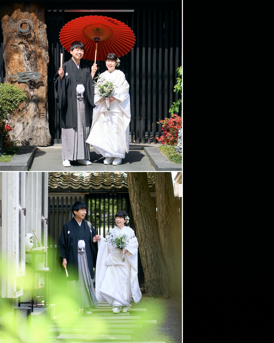 Wedding day in Matsumoto, Nagano.